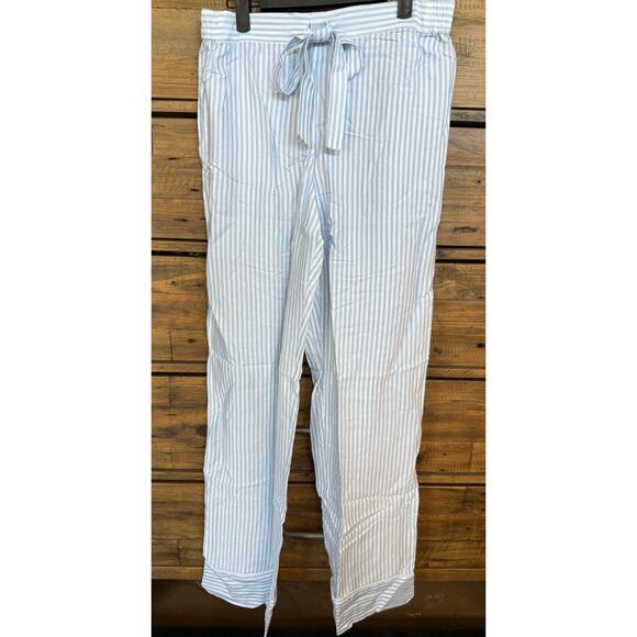 Ettitude Pajama Pants Women's Medium Striped CleanBamboo Drawstring Lightweight - Picture 1 of 6